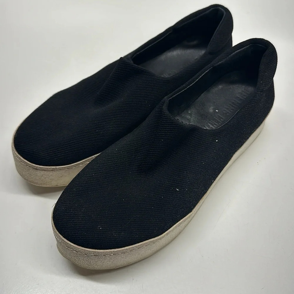 Opening Ceremony Cici Sneakers Platform Slip On Shoes Black White Size 39 US 9 - Picture 5 of 9